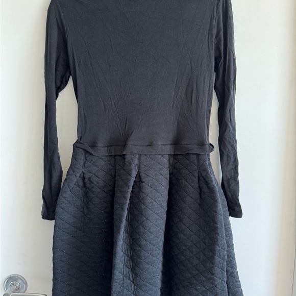 Petit Bateau women’s long sleeved dual material dress - Picture 2 of 4